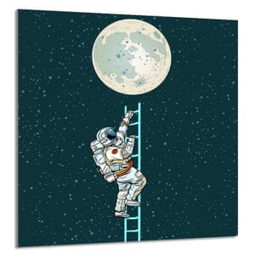 shumee STEKLENA PLOŠČA ZA KUHINJO 60x65 Moon