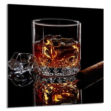 shumee STEKLENA PLOŠČA ZA KUHINJO 60x65 Whiskey