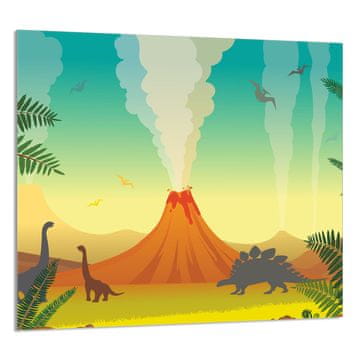 shumee STEKLENA PLOŠČA ZA KUHINJO 65x60 Volcano