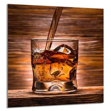 shumee STEKLENA PLOŠČA ZA KUHINJO 60x65 Whiskey