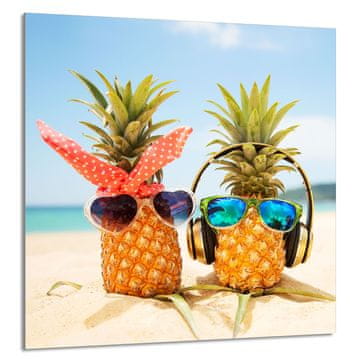 shumee STEKLENA PLOŠČA ZA KUHINJO 60x65 Ananas