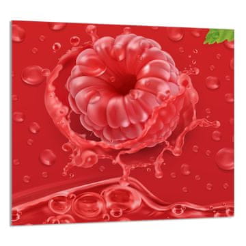 shumee STEKLENA PLOŠČA ZA KUHINJO 65x60 Malina