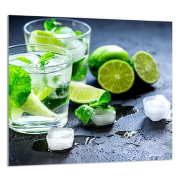 shumee STEKLENA PLOŠČA ZA KUHINJO 65x60 Limeta