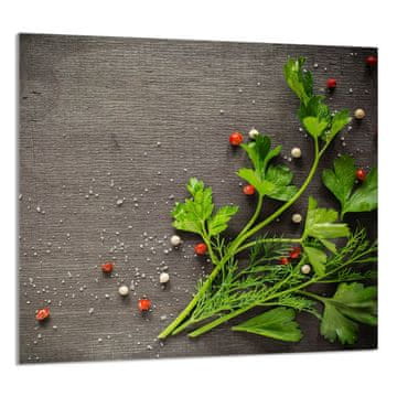 shumee STEKLENA PLOŠČA ZA KUHINJO 65x60 Pepper