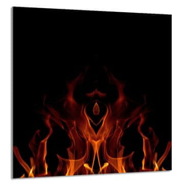 shumee STEKLENA PLOŠČA ZA KUHINJO 60x65 Fire