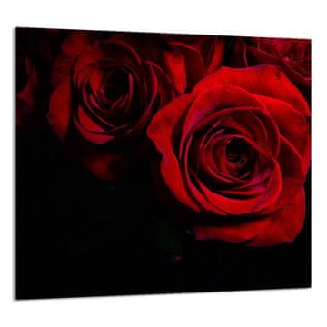 shumee STEKLENA PLOŠČA ZA KUHINJO 65x60 Roza