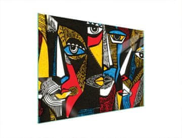 shumee STEKLENA ZAŠČITNA PLOŠČA ZA ŠTEDILNIK 70x52 POP ART.
