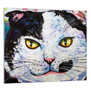shumee STEKLENA PLOŠČA ZA KUHINJO 65x60 Cat