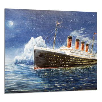 shumee STEKLENA PLOŠČA ZA KUHINJO 65x60 Titanic