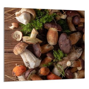 shumee STEKLENA PLOŠČA ZA KUHINJO 65x60 Gobe