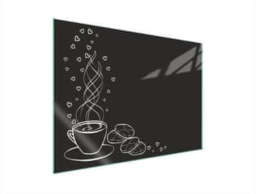 shumee STEKLENA ZAŠČITNA PLOŠČA ZA ŠTEDILNIK 70x52 COFFEE