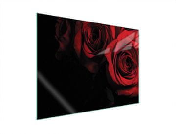 shumee STEKLENA ZAŠČITNA PLOŠČA ZA ŠTEDILNIK 70x52 ROSE