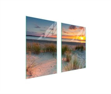 shumee ZAŠČITNA STEKLENA PLOŠČA ZA KUHINJO 65x52 BEACH