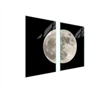 shumee STEKLENA ZAŠČITNA KROŽNIKA ZA KUHINJO 65x52 MOON