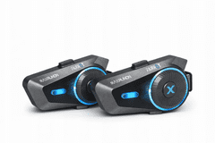 Farrot Rider D10 motoristični interkom Mesh Bluetooth 5.4, 4 uporabniki, 1.6 km, IPX7 - 2 kosa