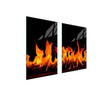 shumee STEKLENA ZAŠČITNA PLOŠČA ZA KUHINJO 65x52 KAMIN