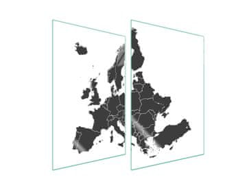 shumee ZAŠČITNA STEKLENA KROŽNIK ZA KUHINJO 2x35x52 MATEMATIKA