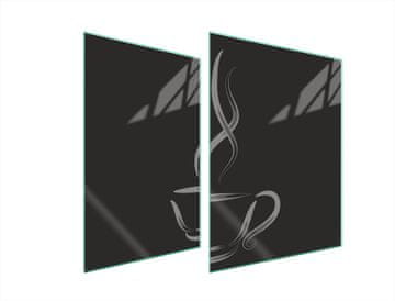shumee STEKLENA ZAŠČITNA PLOŠČA ZA ŠTEDILNIK 70x52 COFFEE