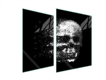 shumee STEKLENA ZAŠČITNA PLOŠČA ZA ŠTEDILNIK 70x52 SKULL