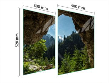 shumee STEKLENA ZAŠČITNA PLOŠČA ZA ŠTEDILNIK 70x52 TREE