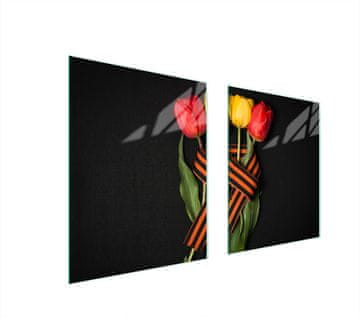 shumee STEKLENA ZAŠČITNA PLOŠČA ZA ŠTEDILNIK 85x52 ROSES