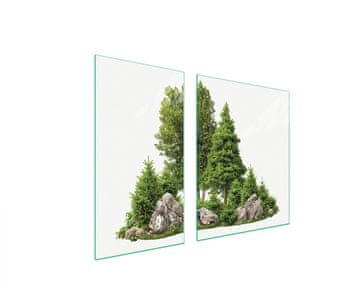 shumee STEKLENA ZAŠČITNA PLOŠČA ZA ŠTEDILNIK 90x52 TREE