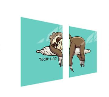 shumee STEKLENA ZAŠČITNA PLOŠČA ZA ŠTEDILNIK 85x52 SLOTH