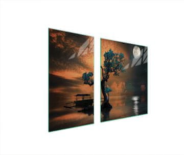 shumee STEKLENA ZAŠČITNA PLOŠČA ZA ŠTEDILNIK 90x52 TREE