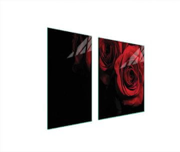 shumee STEKLENA ZAŠČITNA PLOŠČA ZA ŠTEDILNIK 90x52 ROSE