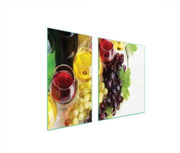 shumee STEKLENA ZAŠČITNA PLOŠČA ZA ŠTEDILNIK 90x52 ZA VINO