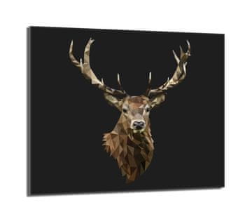 shumee Steklena zaščitna plošča za štedilnik 60x52 Deer