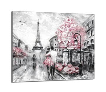 shumee Steklena zaščitna plošča za štedilnik 60x52 Paris