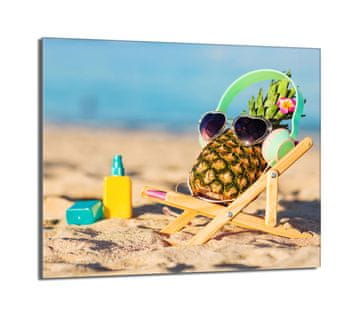 shumee Steklena zaščita za kuhalno ploščo 60x52 Ananas
