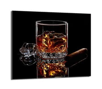 shumee Steklena zaščita za kuhalno ploščo 60x52 Whisky