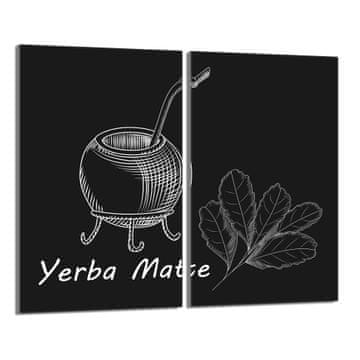 shumee Steklena zaščita za kuhalno ploščo 2x30x52 Yerba
