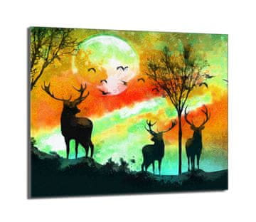 shumee Steklena zaščitna plošča za štedilnik 60x52 Deer