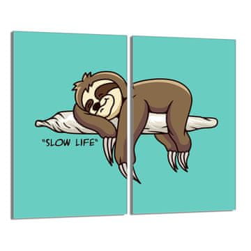shumee Steklena zaščitna plošča za štedilnik 2x30x52 Sloth