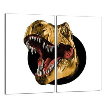 shumee Steklena zaščitna plošča za štedilnik 2x30x52 Dinozaver