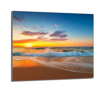 shumee Steklena zaščitna plošča za štedilnik 60x52 Sea