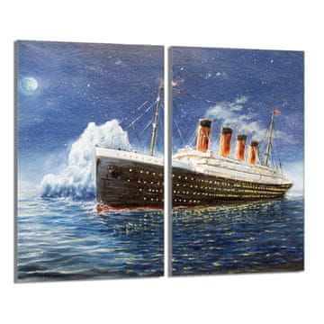 shumee Steklena zaščita za kuhalno ploščo 2x30x52 Titanic