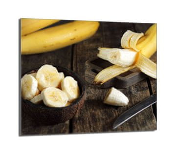 shumee Steklena zaščitna plošča za štedilnik 60x52 Banana