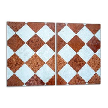 shumee Steklena zaščitna plošča za štedilnik 2x40x52 Mosaic