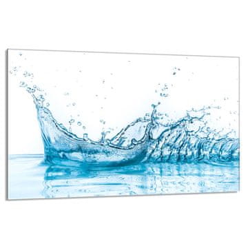 shumee Steklena zaščitna plošča za štedilnik 80x52 Water