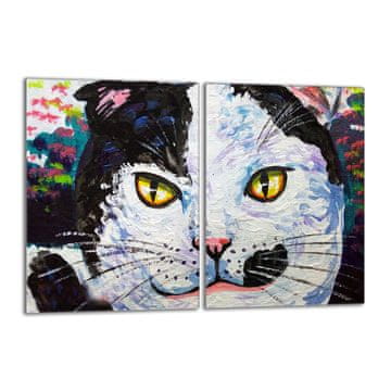 shumee Steklena zaščitna plošča za štedilnik 2x40x52 Cat