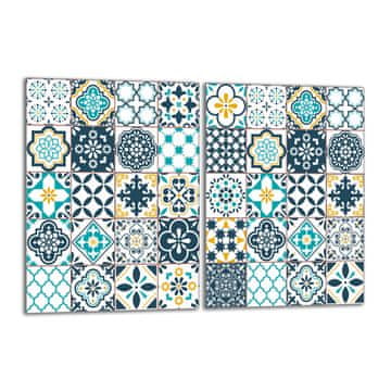 shumee Steklena zaščitna plošča za štedilnik 2x40x52 Mosaic