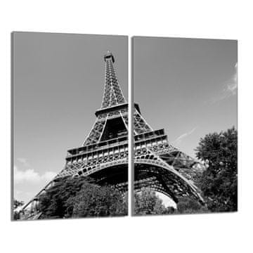 shumee Steklena zaščitna plošča za štedilnik 2x30x52 Paris