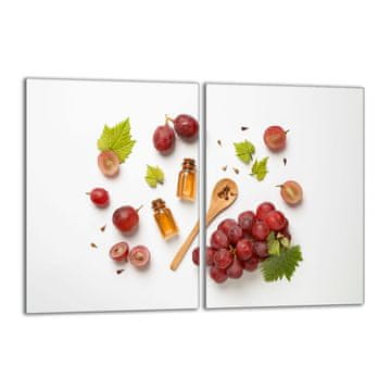 shumee Steklena zaščitna plošča za štedilnik 2x40x52 Sadje