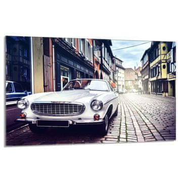shumee Steklena zaščitna plošča za štedilnik 80x52 Auto