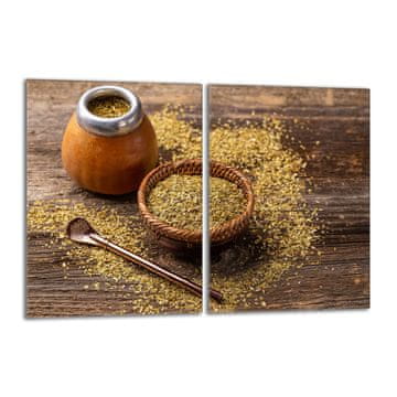 shumee Steklena zaščita za kuhalno ploščo 2x40x52 Yerba