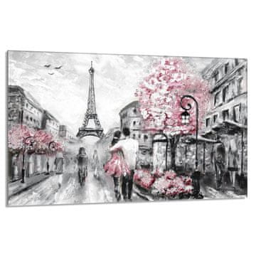 shumee Steklena zaščitna plošča za štedilnik 80x52 Paris